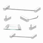 Kit Acessórios Banheiro em Aço Inox 6 Pçs 305VIP Grego