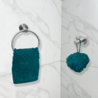 Kit Acessórios Banheiro Inox Escovado 4 Peças Suporte Toalha