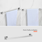 Kit Acessórios Banheiro Inox Premium Alto Padrão 5 Peças