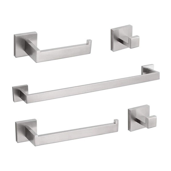 Kit Acessórios Banheiro Inox Premium Alto Padrão 5 Peças