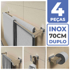 Kit Acessórios Banheiro/lavabo [4 Peças] Aço Inox 304 [q4d]