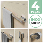 Kit Acessórios Banheiro/lavabo [4 Peças] Aço Inox 304 [r4]