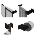 Kit Acessórios Banheiro/lavabo [4 Peças] Aço Inox 304 Preto F