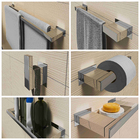 Kit Acessórios Banheiro/lavabo [6 Peças] Aço Inox 304 [r6d]