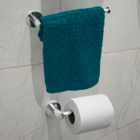 Kit Acessórios Banheiro Porta Papel Higiênico Toalheiro Inox