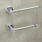 Kit Acessórios Banheiro Porta Papel Higiênico Toalheiro Inox