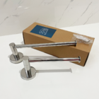 Kit Acessórios Banheiro Porta Papel Higiênico Toalheiro Inox