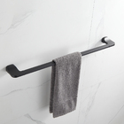 Kit Acessórios Banheiro Preto Fosco Suporte Toalhas E Papel