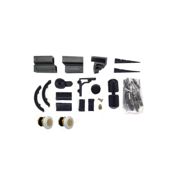 Kit Acessórios Box Banheiro Vidro Temperado 8mm F1 1 Fixo 1 M