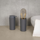 Kit Acessórios com Tampa 2 Peças Serene Cinza Coza