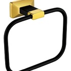 Kit Acessórios Conjunto Para Banheiro 3 Peças Preto Dourado