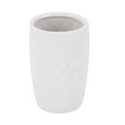 Kit Acessrios de Bancada para Banheiro 2 Peas Cermica Branco Colmeia Mix Bianchini