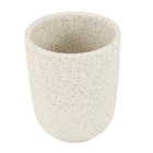 Kit Acessórios de Bancada para Banheiro 3 Peças Cerâmica Branco Osaka Marble Martiplast