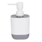 Kit Acessórios para Banheiro 3 Peças com Porta Sabonete Porta Objetos e Saboneteira Plástico Branco e Cinza Easy Sensea