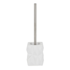 Kit Acessórios de Bancada para Banheiro 5 Peças Cerâmica Branco Diamond Importado