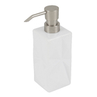 Kit Acessórios de Bancada para Banheiro 5 Peças Cerâmica Branco Diamond Importado