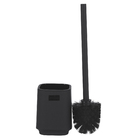 Kit Acessórios de Bancada para Banheiro 5 Peças Plástico Preto Mood Square Soft Goedert