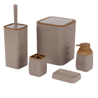 Kit Acessórios de Bancada com 5 Peças Bege Mood Goedert