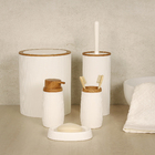 Kit Acessórios de Bancada com 5 Peças Branco Mood Goedert