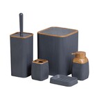 Kit Acessórios de Bancada com 5 Peças Cinza Mood Goedert