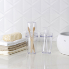 Kit Acessórios de Bancada Transparente em Plástico 2 peças Tule OU