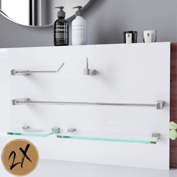 Kit Acessórios De Banheiro 2 Kits (10 Peças) 813pk2 Prátika