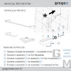 Kit Acessórios De Banheiro 2 Kits (8 Peças) 828pk2 Prátika