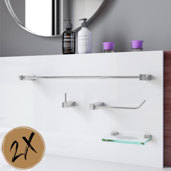 Kit Acessórios De Banheiro 2 Kits (8 Peças) 828pk2 Prátika