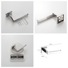 Kit Acessórios De Banheiro 3 Peças Aço Inoxidável