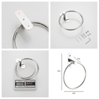 Kit Acessórios De Banheiro 4 Peças - Aço Inox Polido