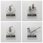 Kit Acessórios De Banheiro 4 Peças Em Zinco Escovado