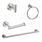 Kit Acessórios De Banheiro 4 Peças Inox 304 Fosco B1011