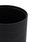 Kit Acessórios de Banheiro 4 Peças Plástico Wave Preto