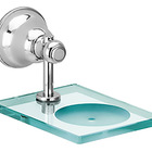 Kit Acessórios De Banheiro 5 Peças Metal E Vidro Linha Premium