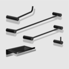 Kit Acessórios De Banheiro 5 Peças Metal Preto Fosco 2180OR O