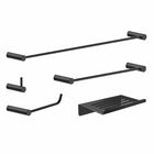 Kit Acessórios De Banheiro 5 Peças Metal Preto Fosco 2180OR O