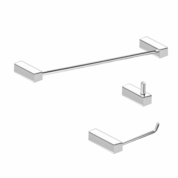 Kit Acessórios De Banheiro Aço Inox Padrão Alto 300vip Grego