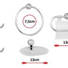 Kit Acessórios De Banheiro C/ 5 Peças Cromado Samba Fit Japi