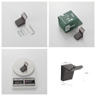 Kit Acessórios De Banheiro Cinza Escovado 4pçs Aço Inox Luxo