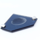 Kit Acessórios De Banheiro Em Vidro 8 Mm Colorido - Azul Mari