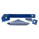 Kit Acessórios De Banheiro Em Vidro 8 Mm Colorido - Azul Mari