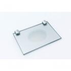 Kit Acessórios De Banheiro Em Vidro 8 Mm Colorido - Prata - R