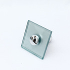 Kit Acessórios De Banheiro Em Vidro 8 Mm Colorido - Prata - R