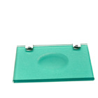 Kit Acessórios De Banheiro Em Vidro 8 Mm Colorido - Verde Esc