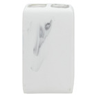 Kit Acessórios De Banheiro Lavabo 4 Peças Resina Marmorizado