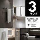 Kit Acessórios De Banheiro Lavabo Metal Preto Fosco 2030OR Or