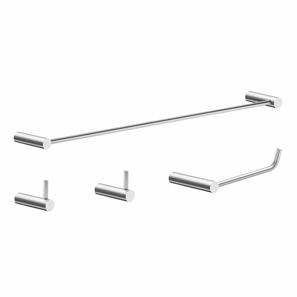 Kit Acessórios De Banheiro Metal Alto Brilho 2050OR Orion