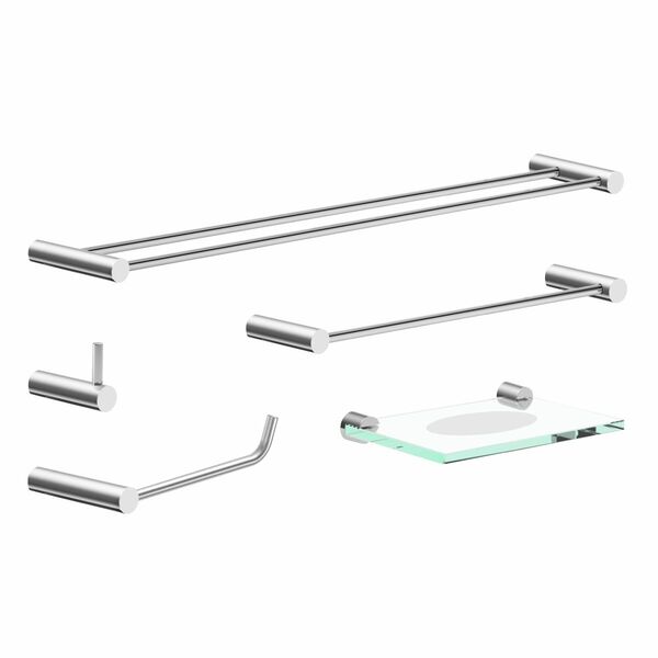 Kit Acessórios De Banheiro Metal Alto Brilho 2090OR Orion