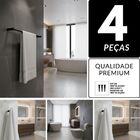 Kit Acessórios De Banheiro Metal Preto Fosco 2050OR Orion