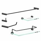 Kit Acessórios De Banheiro Metal Preto Fosco 2100OR Orion